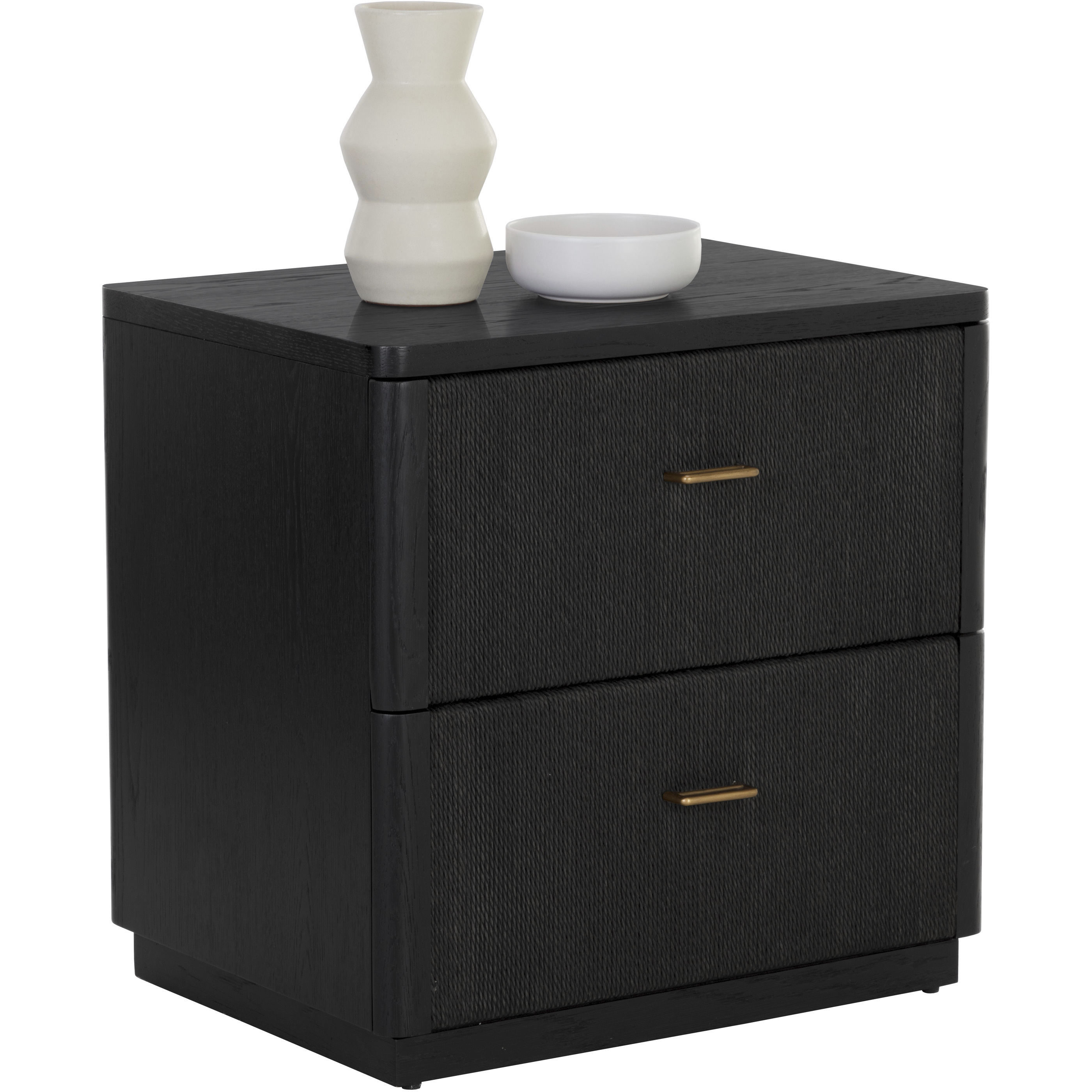 Etienne 24 X 24 inch Black Night Stand